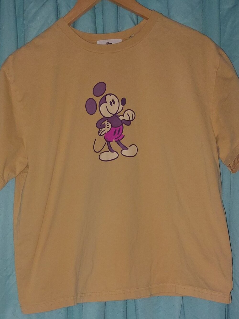 Disney Store Women's Genuine Mousewear Mickey T-Shirt Yellow Large